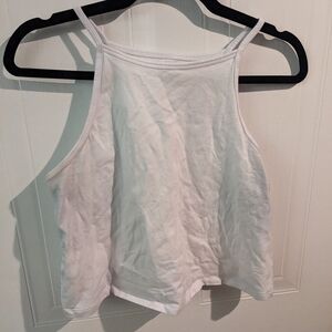 Torrid White Boxy Crop Tank Top